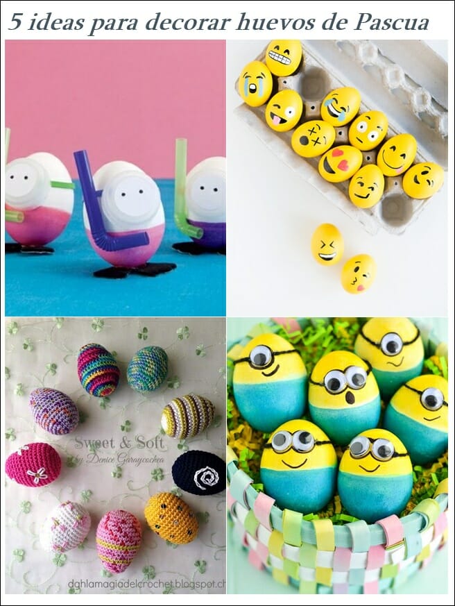 ideas para decorar huevos Pascua | La Cucharina Mágica
